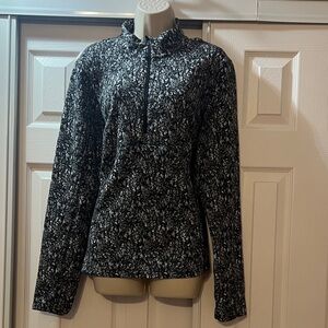 Spyder Black and White V-Neck Sweater